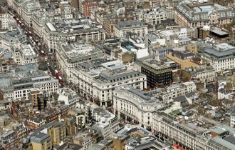 Vista aérea de Oxford Street