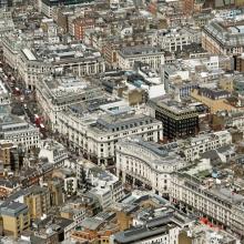 Vista aérea de Oxford Street